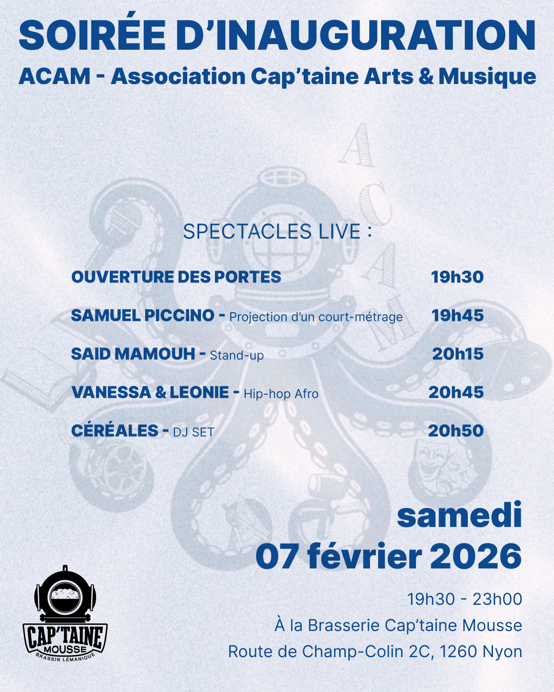 Soirée d'Inauguration de l'ACAM