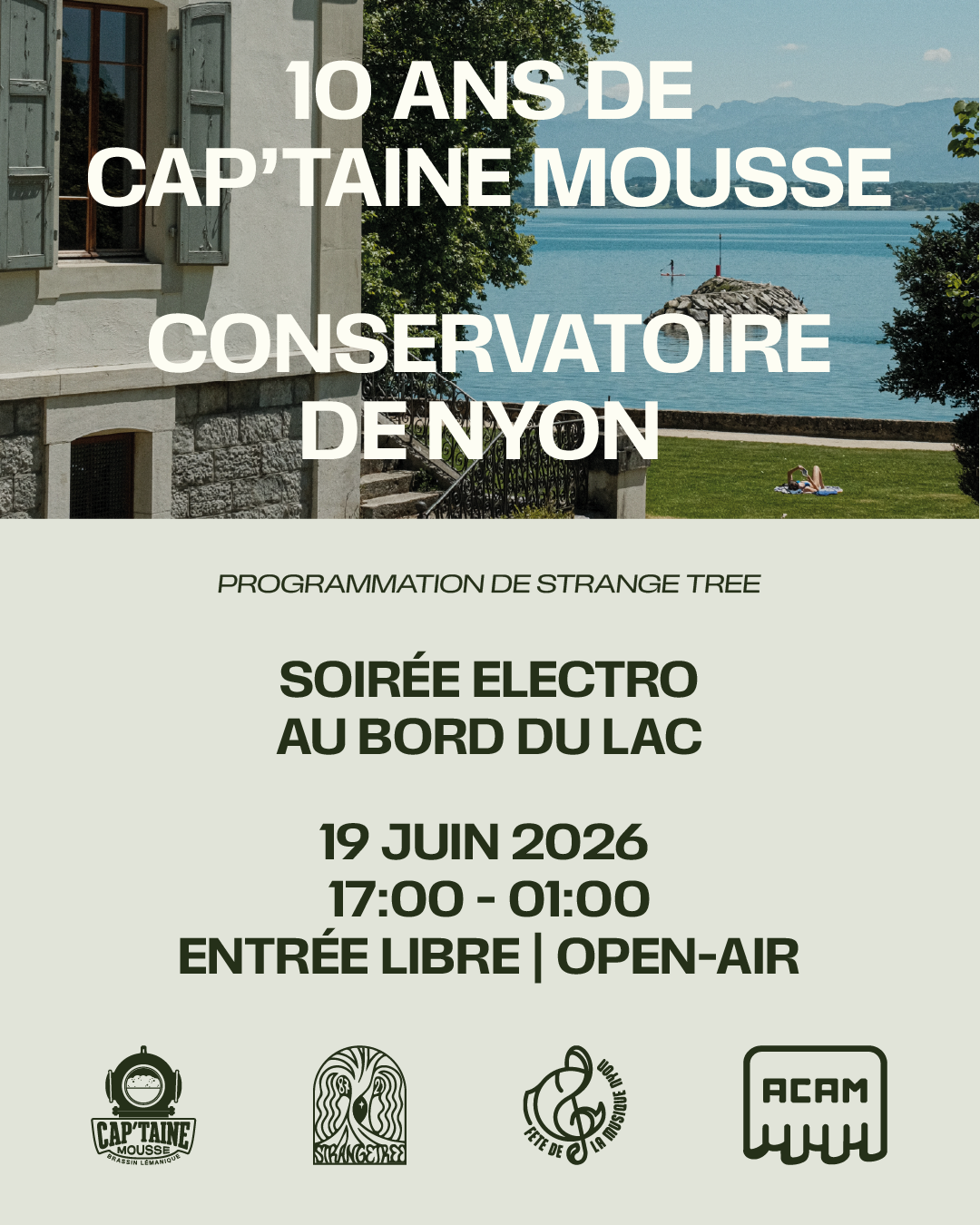 Soirée Electro au bord du lac - 10 ans de la brasserie Cap'taine Mousse